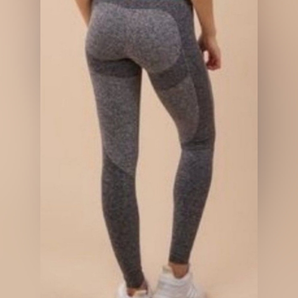 NWOT. GYMSHARK 2 TONE MARL GREY SEAMLESS LEGGINGS. S - Picture 4 of 5
